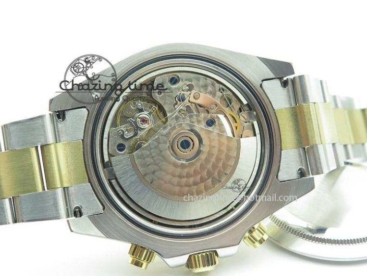 0128 ModernLook Daytona 116523 SS YG White Dial On SS YG Bracelet A7750 JF 4028